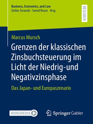 cover image of Grenzen der klassischen Zinsbuchsteuerung im Licht der Niedrig-und Negativzinsphase